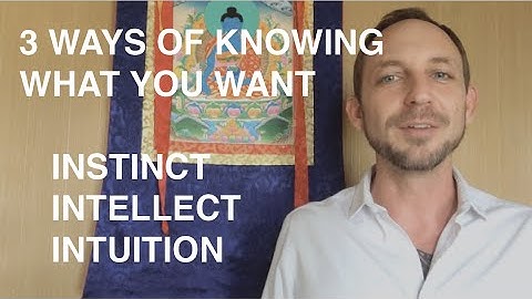 3 Ways of knowing what you want: Instinct, Intellect, Intuition