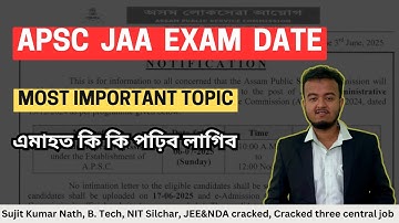 How to Prepare for APSC Junior Administrative Assistant 2025 || APSC JAA Important