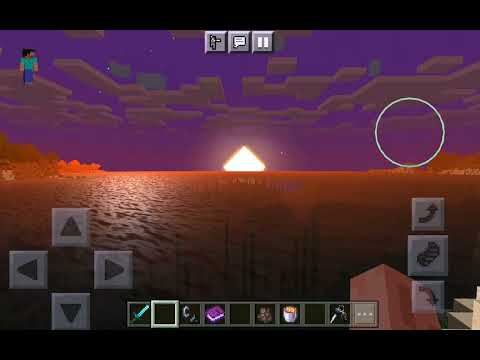 realistic minecraft sunset
