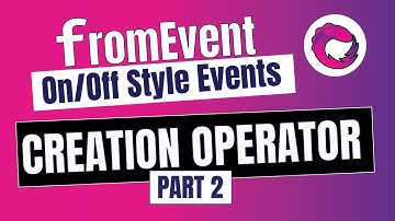 10. RXJS - The fromEvent operator | On/Off based event pattern | Part 2 | (Hindi)