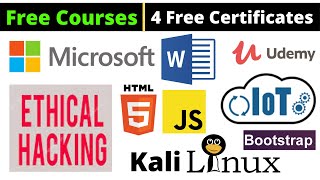 Udemy Free Certificate Courses Microsoft Word Kali Linux Ethical Hacking Online Classes #DeepShukla