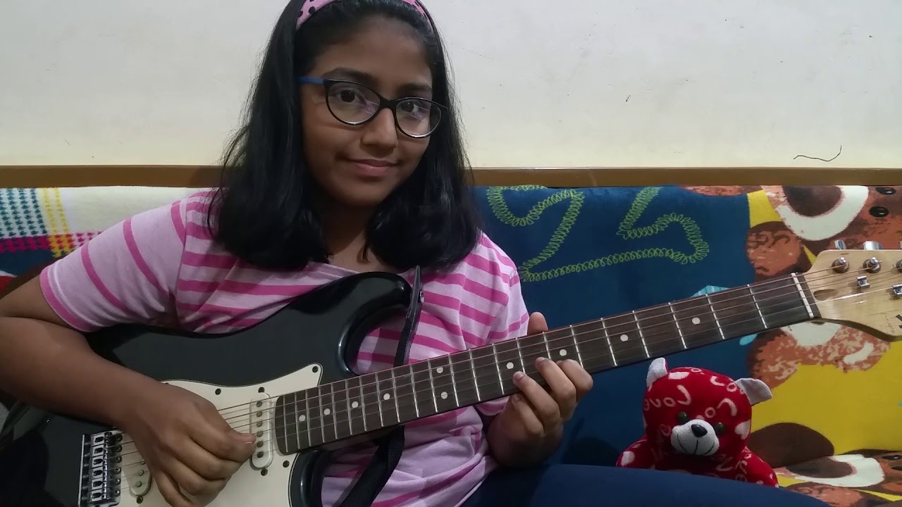 O Saathi Re Tere Bina Bhi Kya Jeena (Male) Guitar Instrumental By Saanvi Iyer