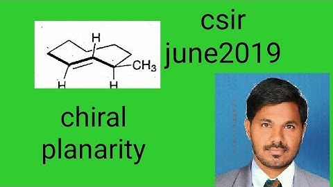 planar chirality | csir net june2019 | chemical sciences