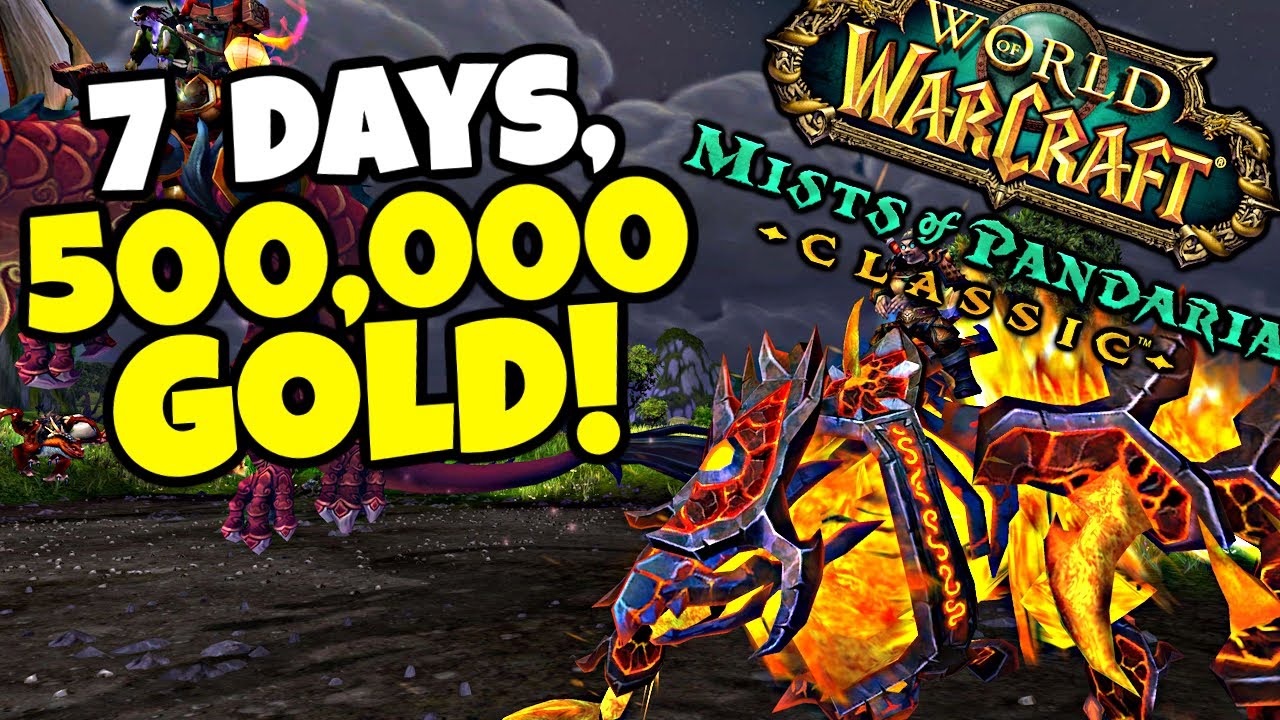 How I Made 500,000 Gold in One Week in Mists of Pandaria Classic | Mists of Pandaria Goldmaking