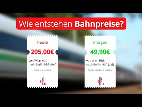 „Heute teuer, morgen günstig“ - wie entstehen die Preise für Bahntickets?