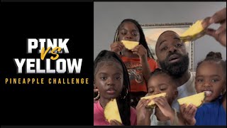 Pink Vs yellow pineapple challenge!