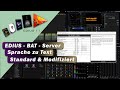 EDIUS - BAT Server - Sprache zu Text mit Standard und mit modifiziertem Skript für mehrere Sprachen.