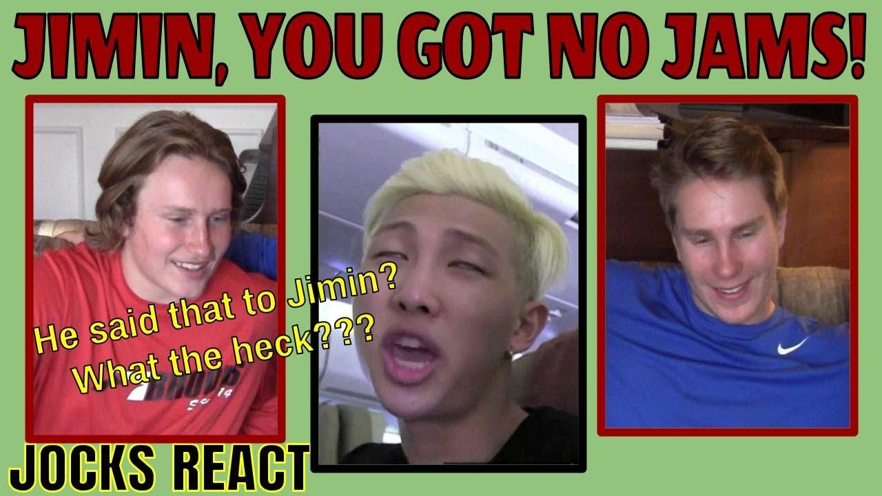 Non Kpopper Football Jocks React BONUS CLIP BTS RM Says JIMIN You