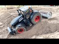 RC TRACTOR GETS STUCK, RC TRACTORS AND FARMING EQUIPMENT!