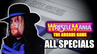 WWF Wrestlemania: The Arcade Game (SNES) ALL SPECIAL MOVES
