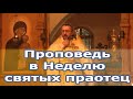 Проповедь в Неделю святых праотец. Священник Игорь Сильченков