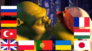 Shrek Kissing Fiona In 10 Different Languages