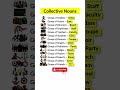 15 Important Collective Nouns in English | English Grammar Shorts #shorts