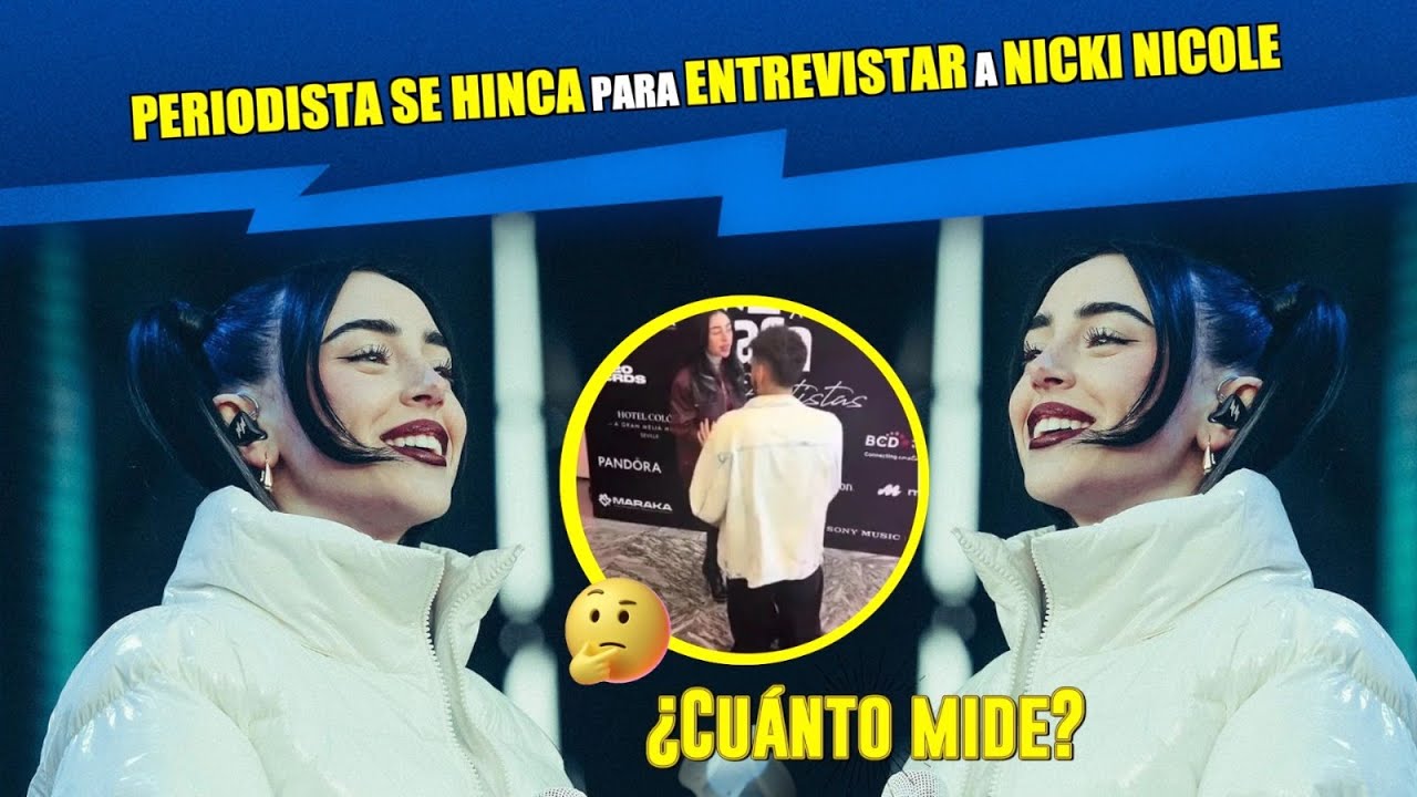 Previsualización de video para nota Periodista se hinca para entrevistar a Nicki Nicole