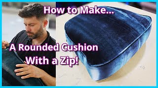 HOW TO SEW A ROUNDED SEAT CUSHION | UPHOLSTERY FOR BEGINNERS |  TUB CHAIR | Faceliftinteriors