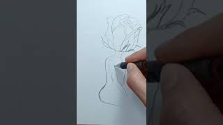 How To Draw a Girl as Rose Easy   رسم بنت وردة رسوم تعبيرية بالرصاص