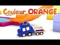 Dessin animé éducatif pour enfants de 4 voitures - Couleur: orange