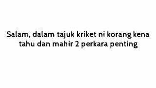 PJPK KSSM Tingkatan 2 & 4: Kriket