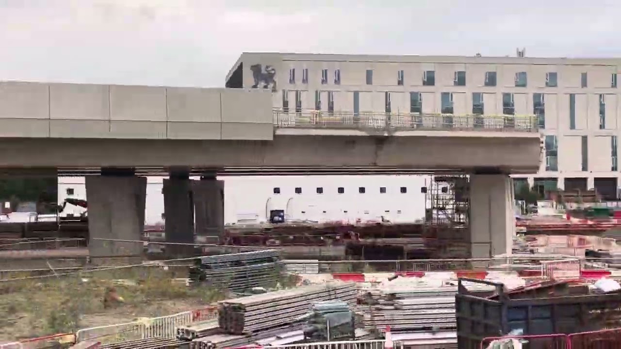 Passing the HS2 works at Curzon street Birmingham October 25