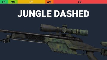 SSG 08 Jungle Dashed - Skin Float And Wear Preview