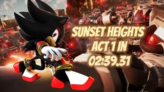 Shadow Generations Sunset Heights Act 1 Speedrun In 02:39.31