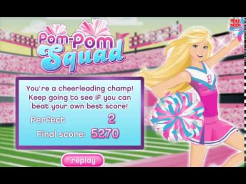 Good old barbie Games : Barbie Pom Pom Squad Online Game - YouTube