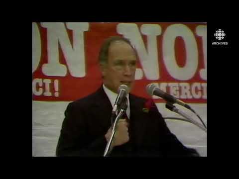 Référendum Québec 1980 : discours de Pierre Elliott Trudeau, premier ministre du Canada