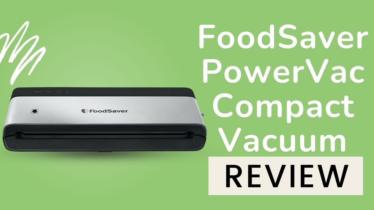 Foodsaver VS0150 Sealer PowerVac Compact Vacuum Sealing Machine, Vertical Storage, Black