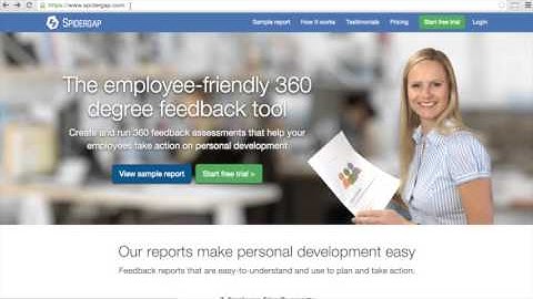 Spidergap (360 feedback tool) Demonstration