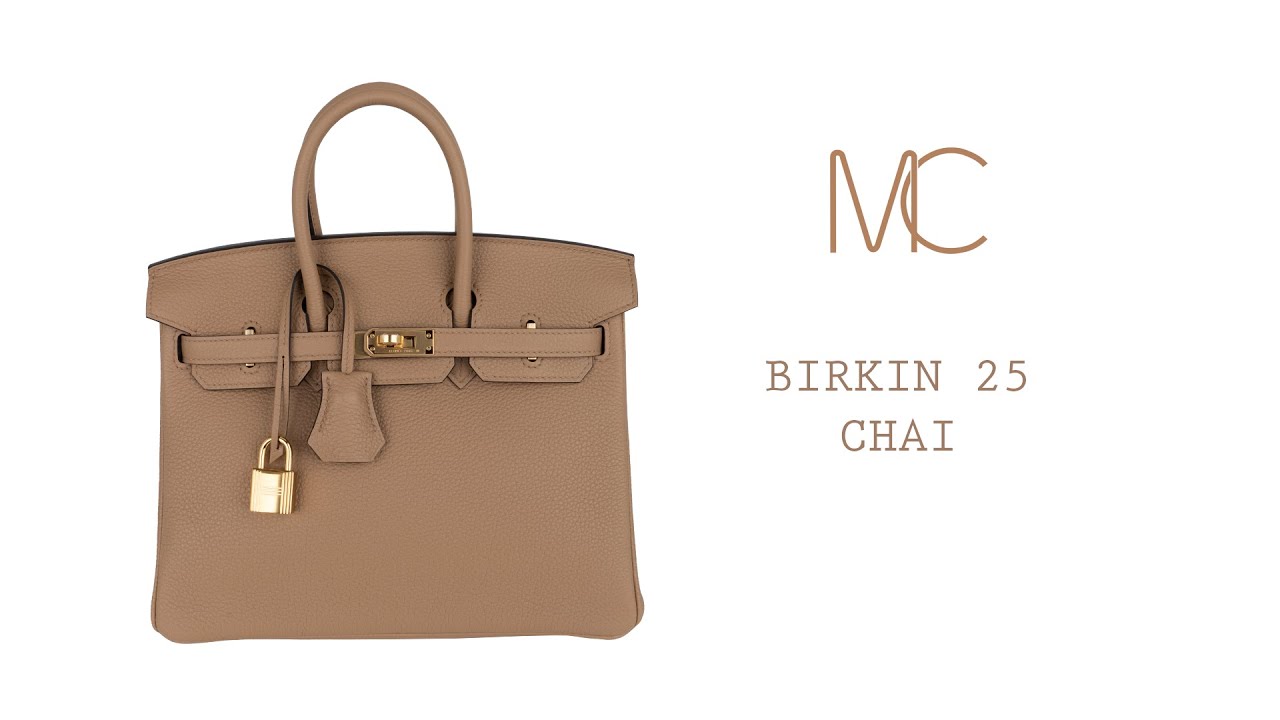 Hermes Birkin 25 Bag in Chai Togo Leather with Gold Hardware – Mightychic