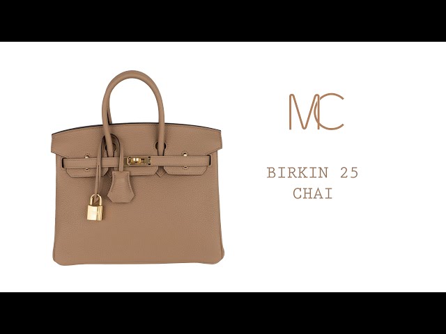 Hermes Birkin 25 Bag in Chai Togo Leather with Gold Hardware – Mightychic