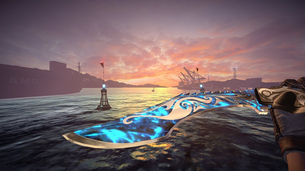 [Black Squad] Skin Showcase - KUKRI BAROQUE OCEAN (WRAITH BAROQUE ...