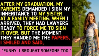 AFTER MY GRADUATION, MY PARENTS DEMANDED I SIGN MY INHERITANCE TO MY SISTER AT A FAMILY MEETING. WH