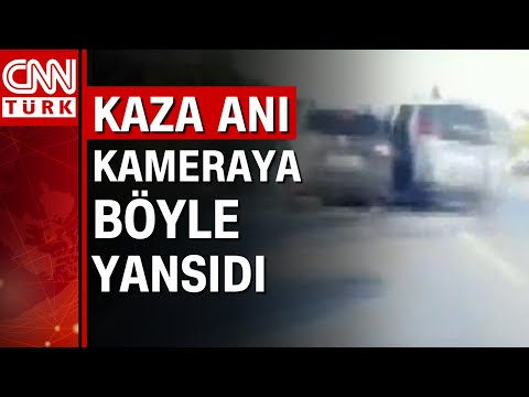 İzmir'de 5 kişinin hayatını kaybettiği trafik kazası kamerada