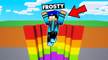 TRYING THE BIGGEST MEGA DROPPER CHALLENGE INSIDE MINECRAFT