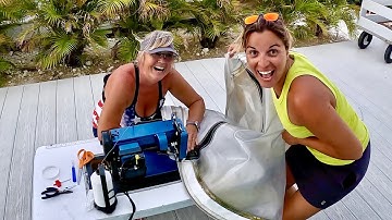 Sailing DIY: Repairing Our Sailboat Dodger | Sailing Zephyr - Ep. 239