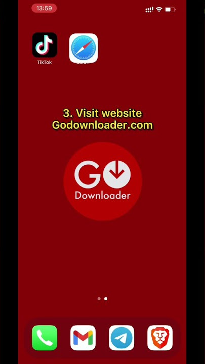 Download TikTok video HD without watermark, no banner, no logo by using godownloader