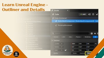 Learn Unreal - Outliner and Details Panels