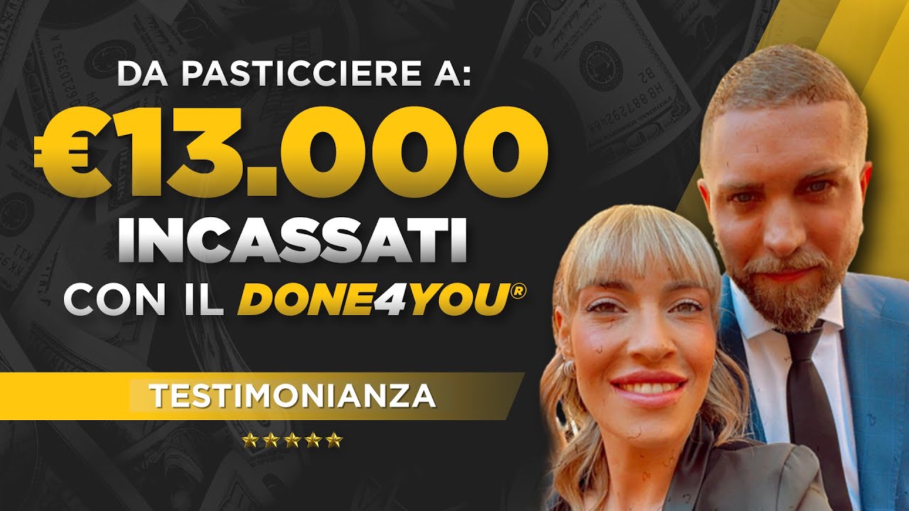 Testimonianza Luca | €13.000 con il Done For You - YouTube