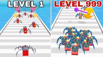 Max Level in Spider Train 3D Run Master Game