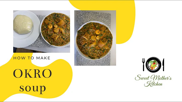 How to make okro soup and pounded yam