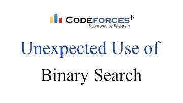 Unexpected use of Binary Search | Codeforces problem | Div.2 C