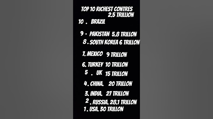 top 10 richest contres