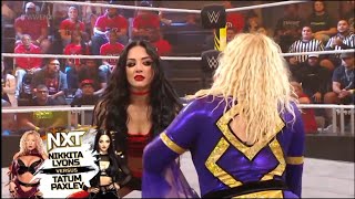 Nikkita Lyons vs Tatum Paxley: NXT December 19 2023