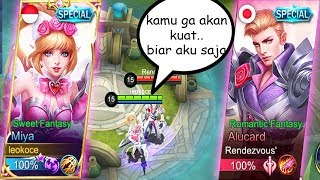 LUCU MIYA VALENTINE VS ALUCARD VALENTINE KAMU GA AKAN KUAT MAMANK! - Mobile Legends Indonesia