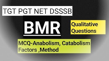 #Home Science# B M R#Catabolism Anabolism