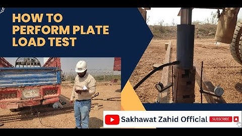Plate Load Test | Soil Bearing Capacity | Soil Mechanics | ASTM D 1194 | Sakhawat zahid official.