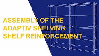 Assembly of the shelf reinforcement - Adaptiv shelving
