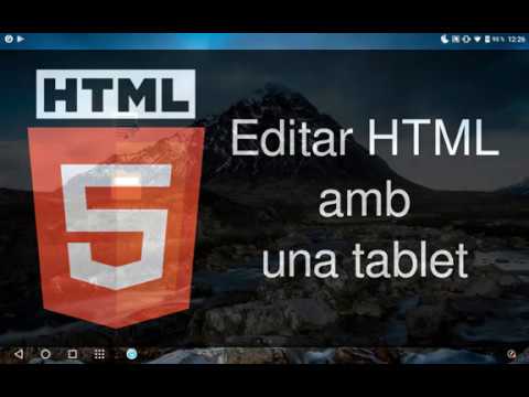 Editar HTML amb tablet