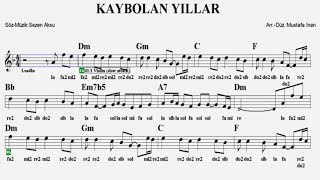 KAYBOLAN YILLAR--Dm--:Violin,Guitar,Keyboard,Flute,Melodica,Ukulele,Ney,Recorder.